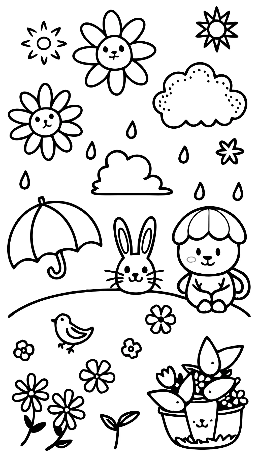 coloring pages for april